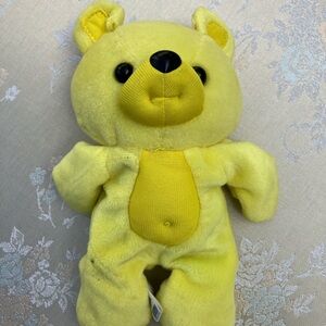 The Original Zodi Bear - Taurus The Bull Zodiac 1997 Yellow Plush Bear